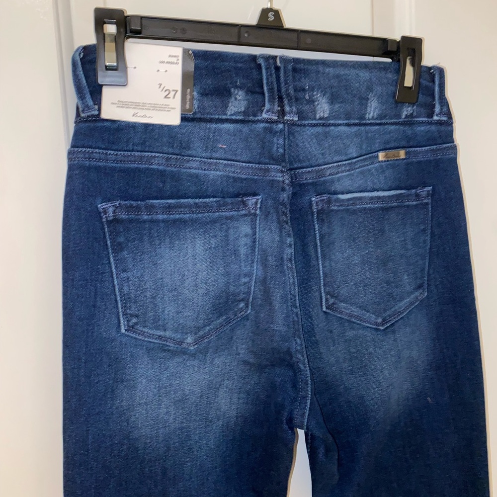 KanCan Dark Indigo Flare Jeans - Picture 5 of 7